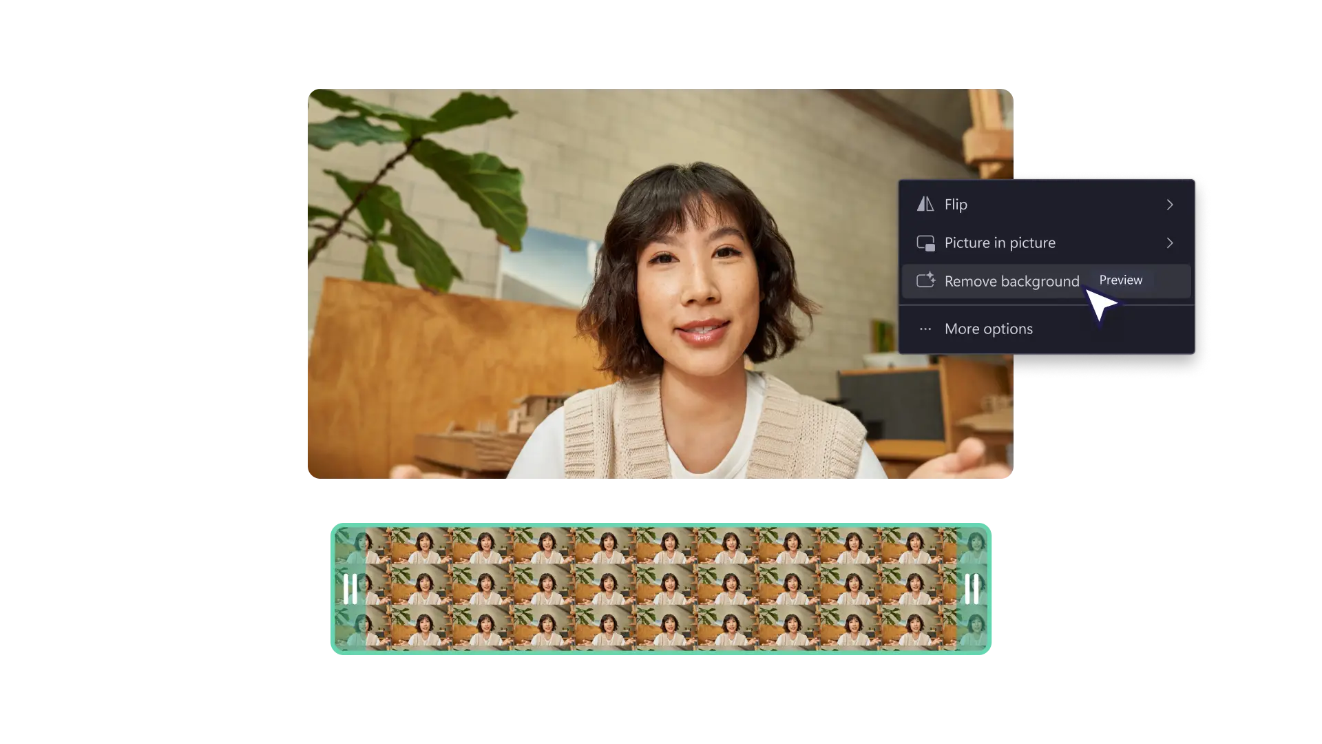 An image of a user removing the background of an image. 